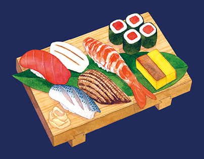“WASYOKU” Japanese Food Illustrations Collection