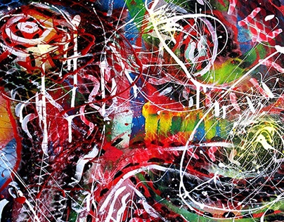 Abstract paintings of String theory.