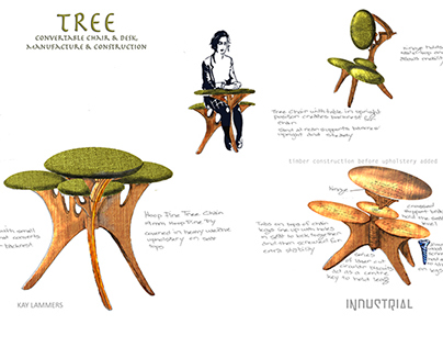 TREE, chair convertible desk 