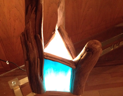 Driftwood lantern