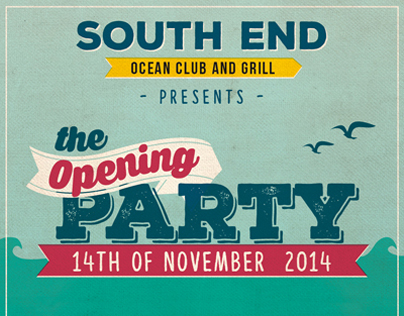South End - Opening Party flyer