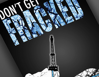 Gas Well Fracking Poster