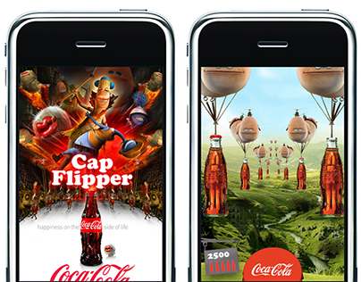 Coca-Cola iPhone Cap Flipper