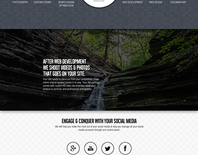 One Page Design - Fictional Web Agency