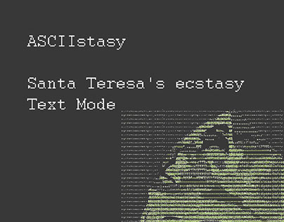 ASCIIstasy - Santa Teresa's ecstasy in Text Mode