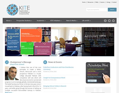 KITE website design 