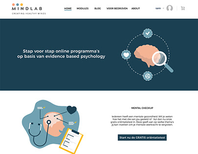 MindLab: Platform design & illustrations