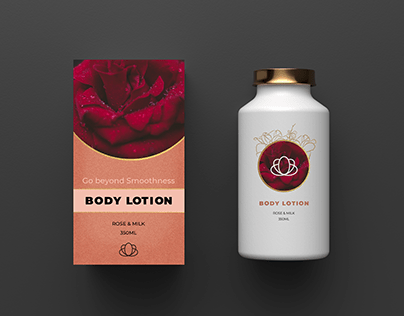 Package Design - Rose & Milk Body Lotion