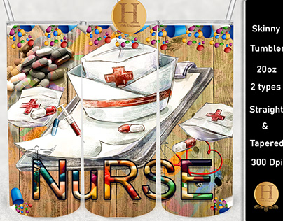 nurse tumbler png