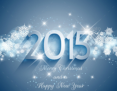 Decorative background for New Year 2015