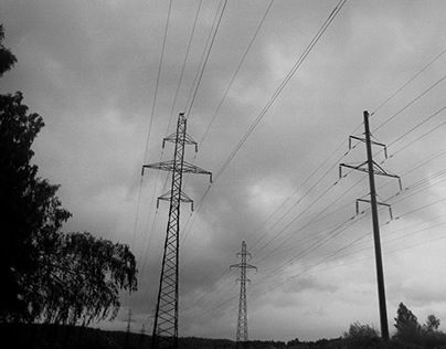 Autumn. Electricity. Siberia.