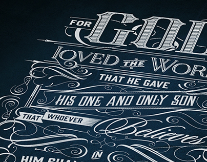For God So Loved the World | Typography