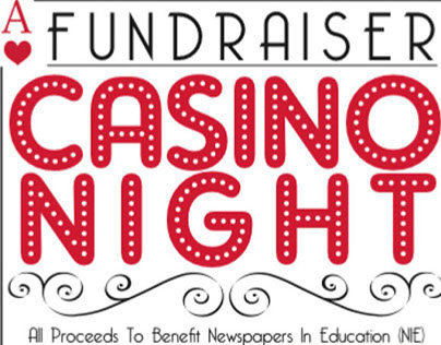 Casino Night Fundraiser Ticket & Poster Design