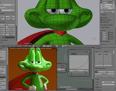 Superfrog 2D to 3D conversion - work in progress