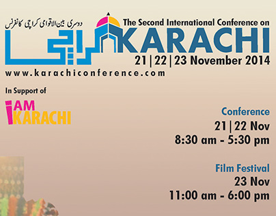 Design for 2nd International Karachi Conference 2014
