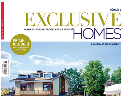 EXCLUSIVE HOME magazine design