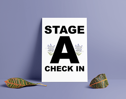 21-22 Trinity/Bluebonnet Stage Check In Signs