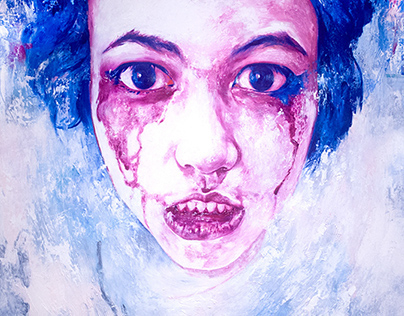 "Teardrop", oil on canvas