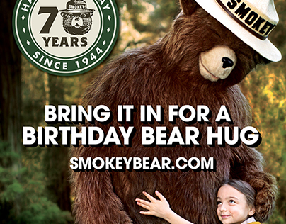 Smokey Bear Birthday Popup Display