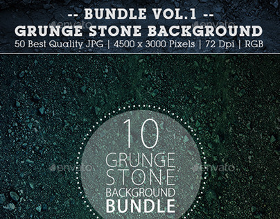 50 Grunge Stone Backgrounds Bundle Vol.1
