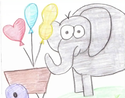 Nutty the Elephant Flip Book Animation