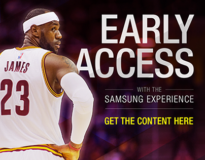 Samsung Experience NBA Banner