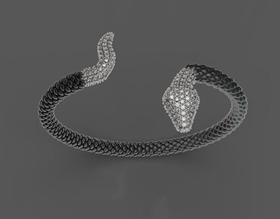 Snake & 1.1 Carat Diamonds