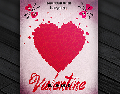 Valentine Party Vol3 - Premium Flyer Template