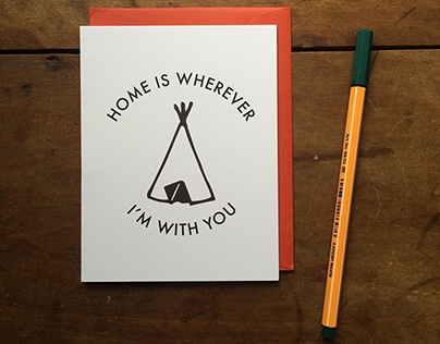 Home Is Wherever I'm With You - Card