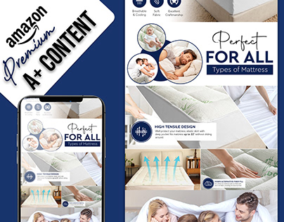 Premium Bedding A+ Content || Amazon Infographics