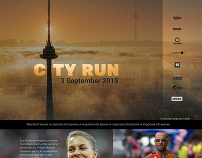 City Marathon. Homepage.