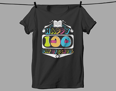 100th Day Of School T-shirt Design