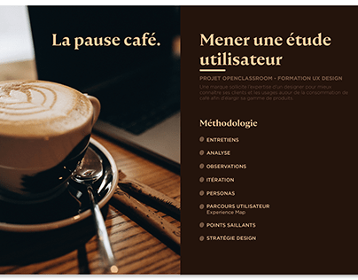 Etude utilisateur - La pause café