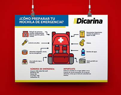 Infografía | Mochila de Emergencia Dicarina