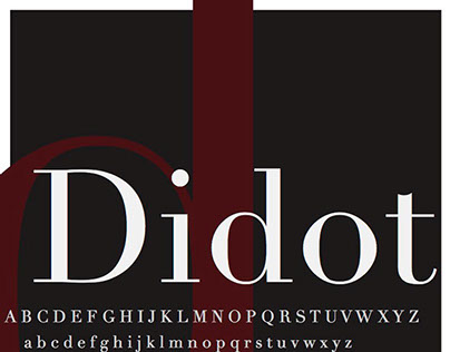 Didot Typeface Poster