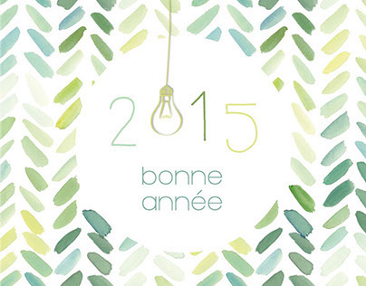 New year 2015 greeting card