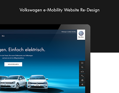 Volkswagen e-Mobility Website Re-Design Concept