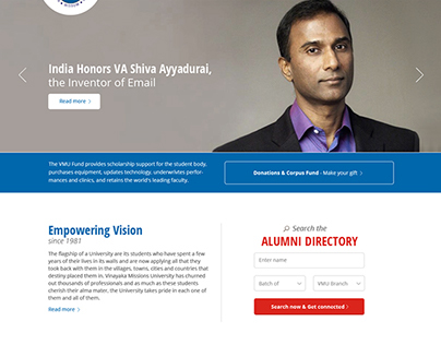 Vinaya Mission Alumni Website - Creative Exploration