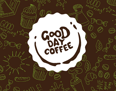 Logo and identity for coffe-to-go company Good Day Coff