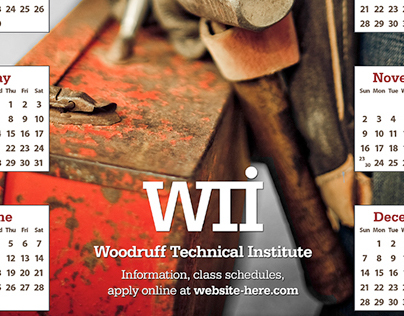 Woodruff Technical Institute Calendars