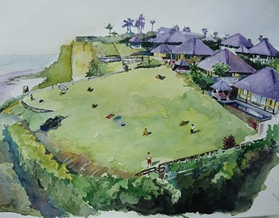 Landscape in Watercolor