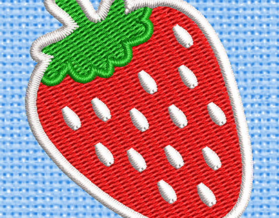 Strawberry Embroidery logo.