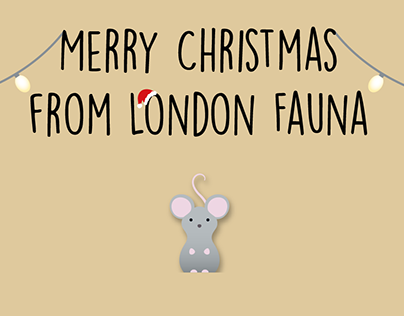 LONDON FAUNA - Christmas cards
