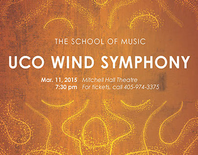 UCO School of Music event posters