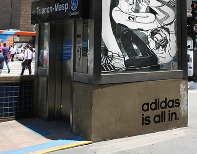 Adidas is all in - Site specific