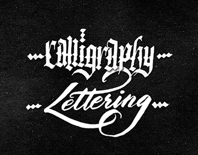 Calligraphy and lettering part 02