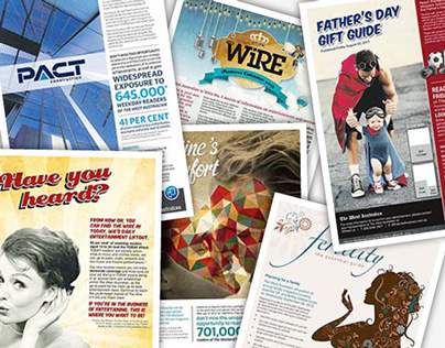 Various A4 flyers for The West Australian newspaper