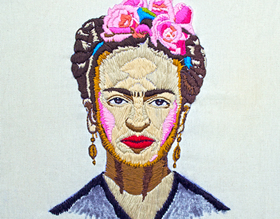 Embroidered Frida 