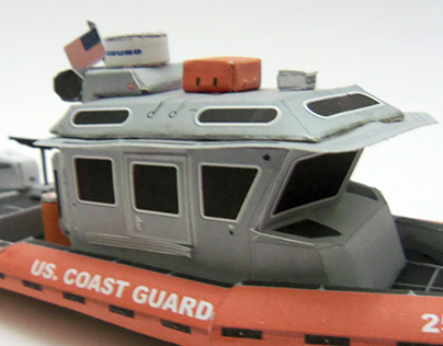 Paper Coast Guard Boat