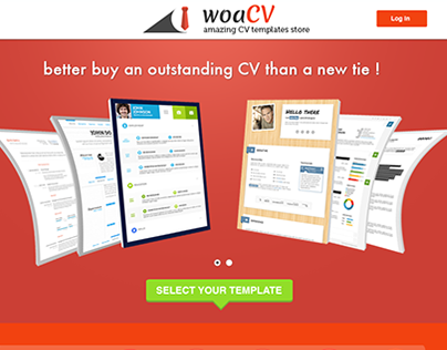 woaCV : amazing CV templates web store